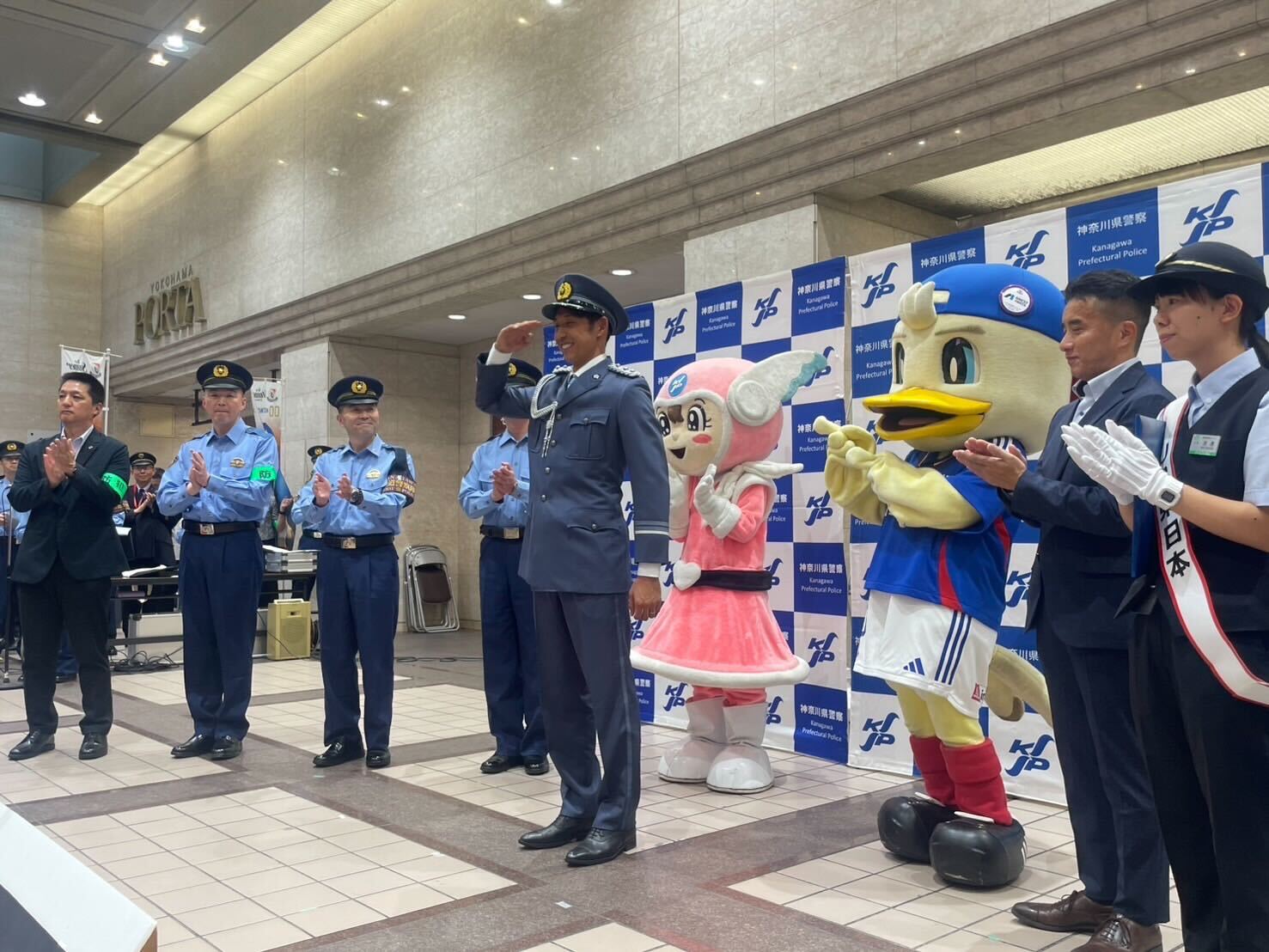 活動レポート】朴 一圭選手 「痴漢・盗撮撲滅キャンペーン」参加
